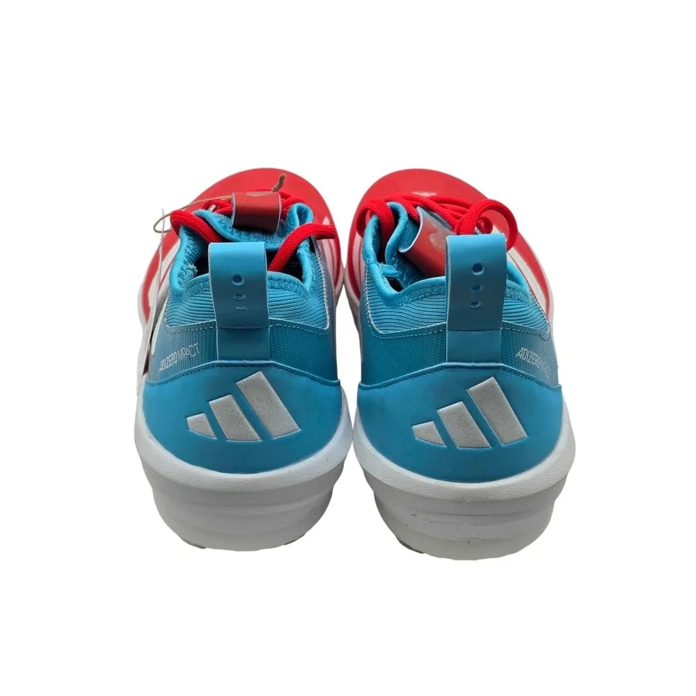 adidas Adizero Impact TPU Candy Baseball Cleats Men's 12 Red Blue NEW JR7826